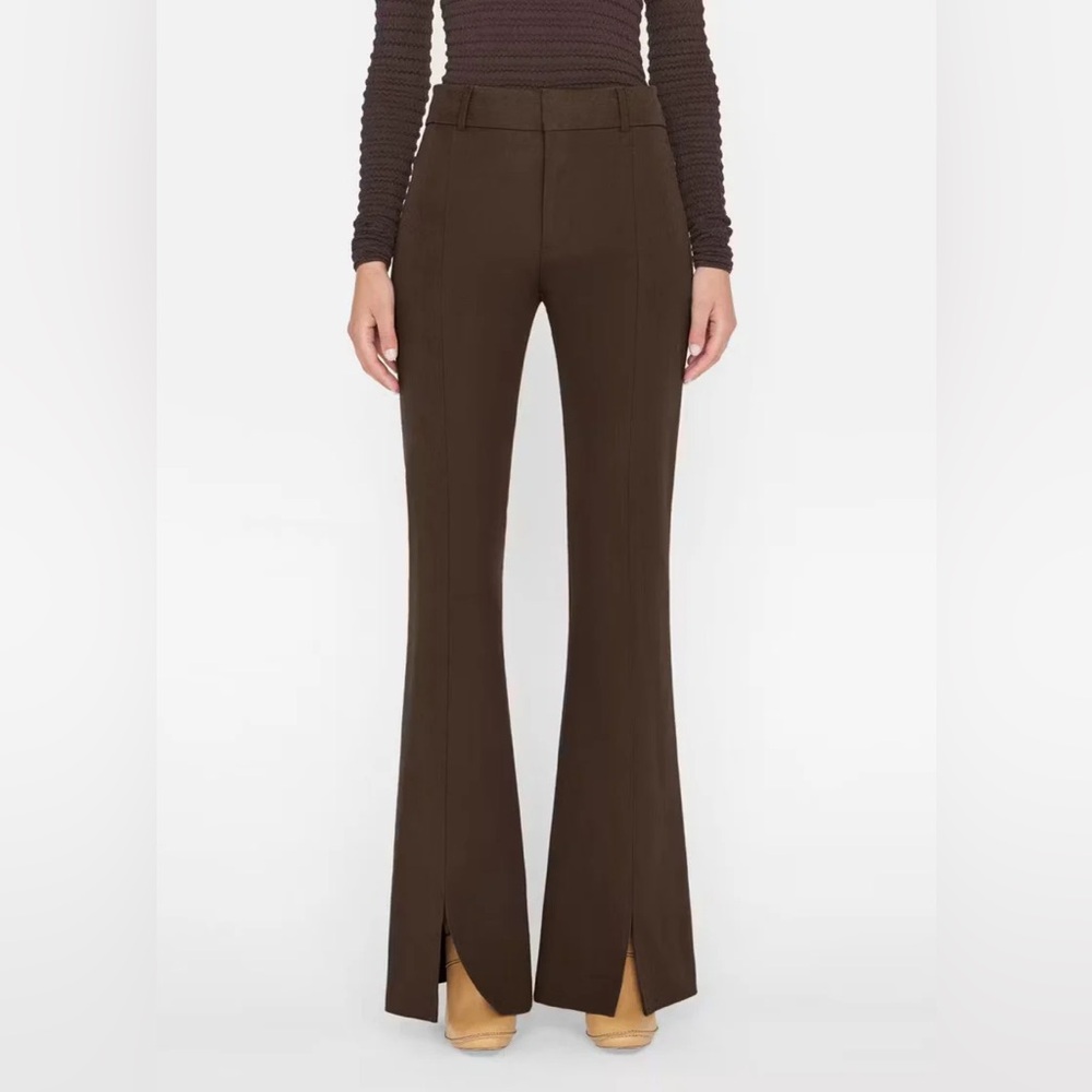 FRAME Le High Flare Split Front Pant in “Espresso” | Size 6